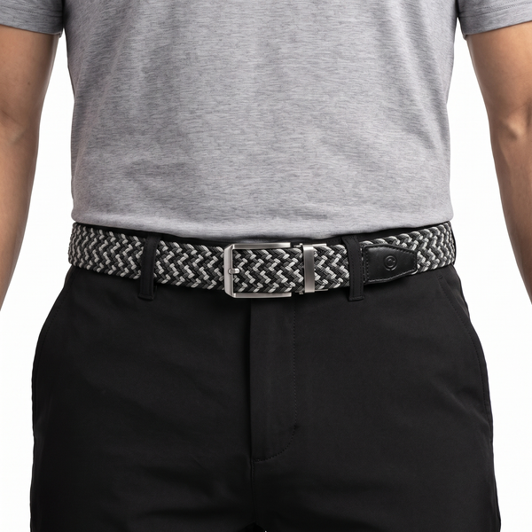 Click Belt | Black/Silver/Charcoal
