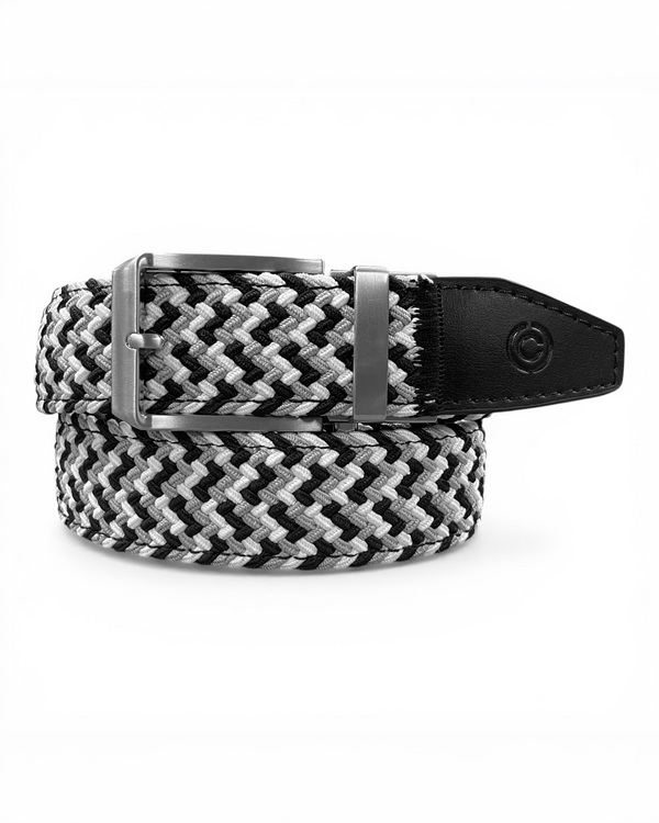Click Belt | Black/White/Silver