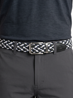 CNTRST Click Belt | Charcoal/White/Navy – alternate view
