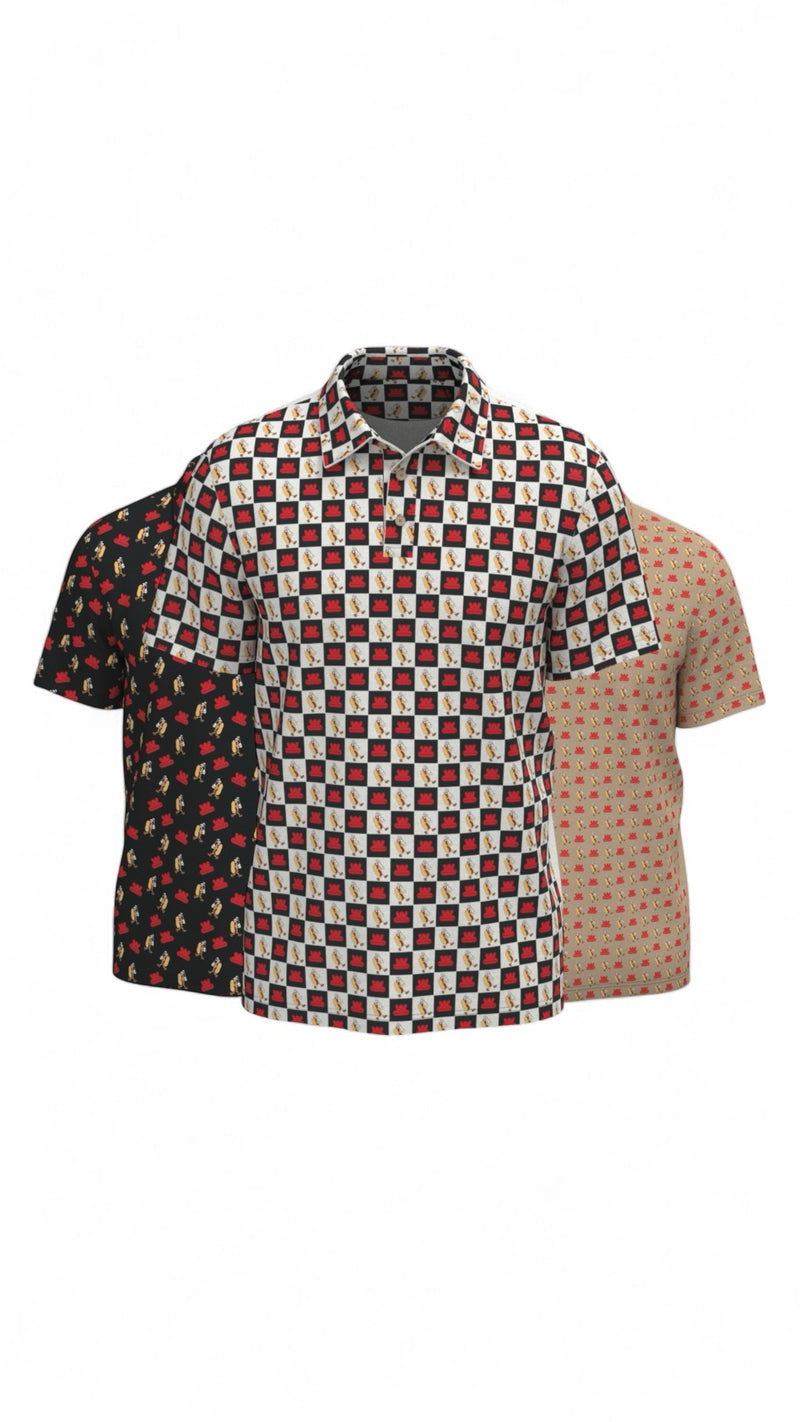 Custom polo shirt with embroidered logo